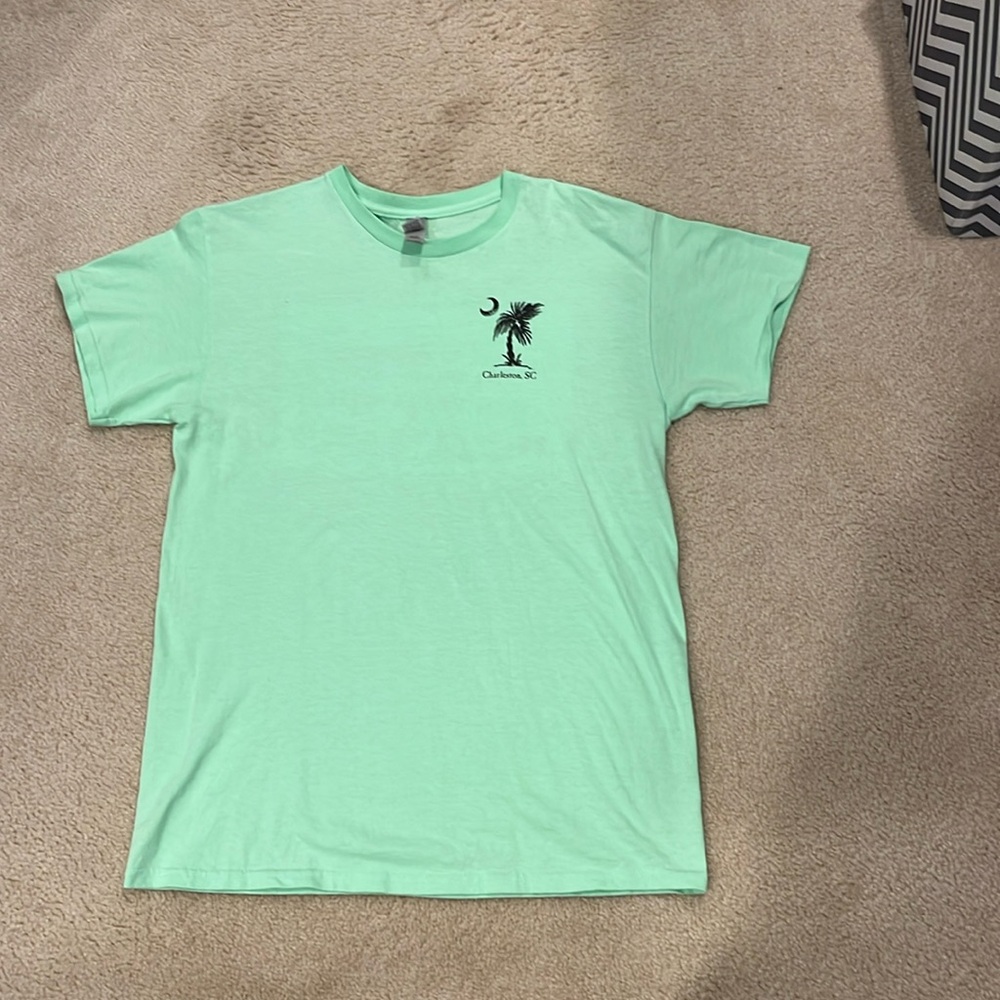 Green Charleston, SC Rainbow Row T-Shirt